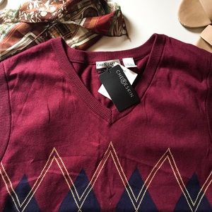 Burgundy Chereskin Sweater Vest